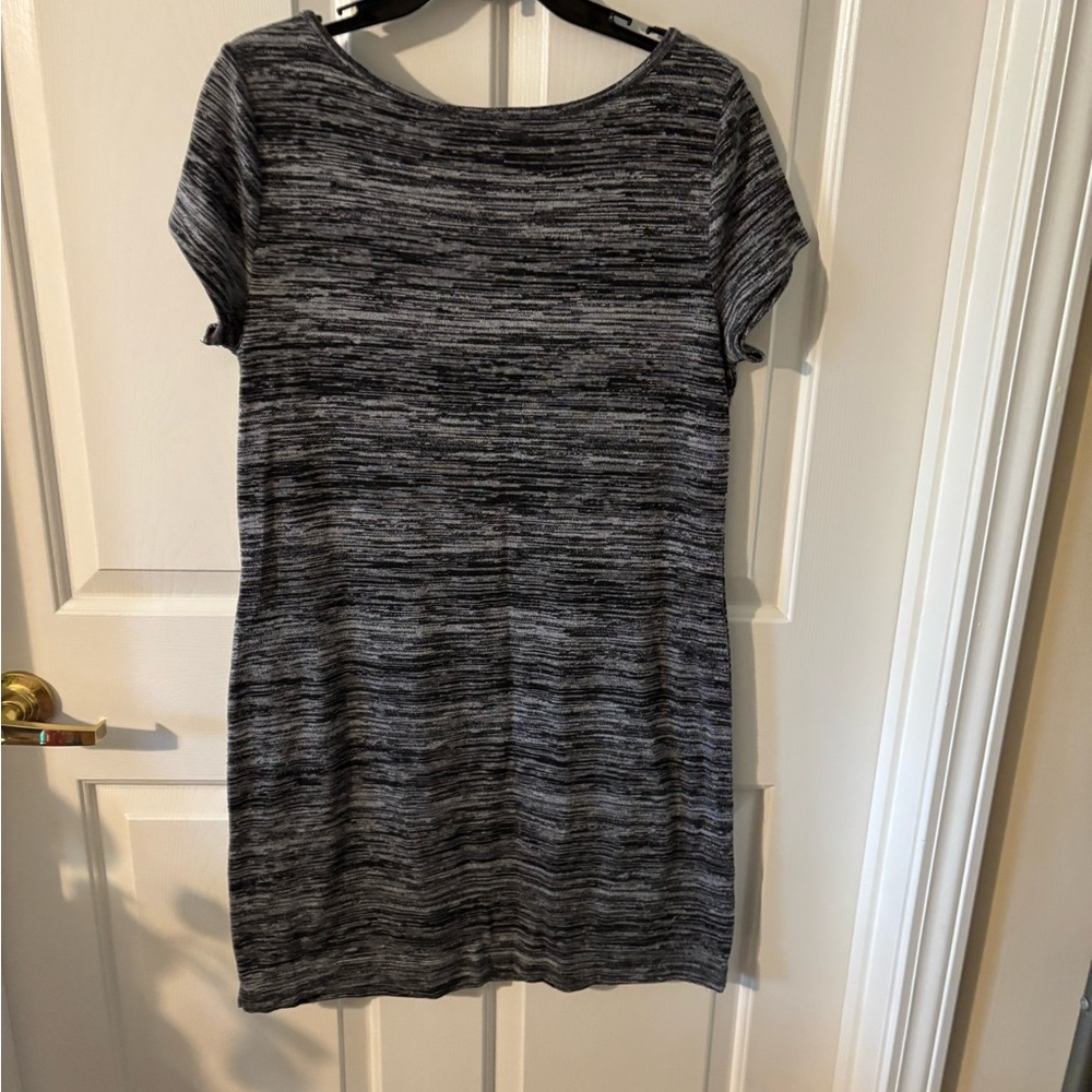 LOFT Black and Gray Women's Dress